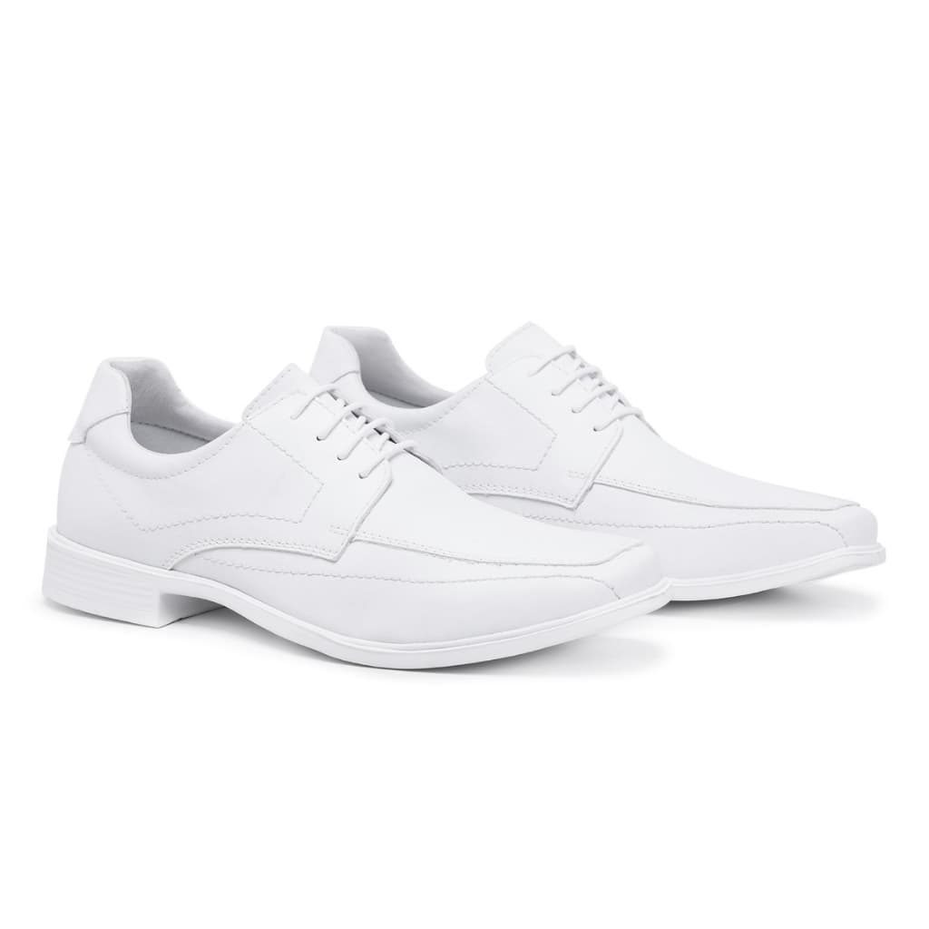 Sapato Masculino Social Branco Enfermagem Saúde Confortável