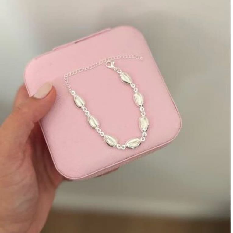 Pulseira Buzios Prata Folheada