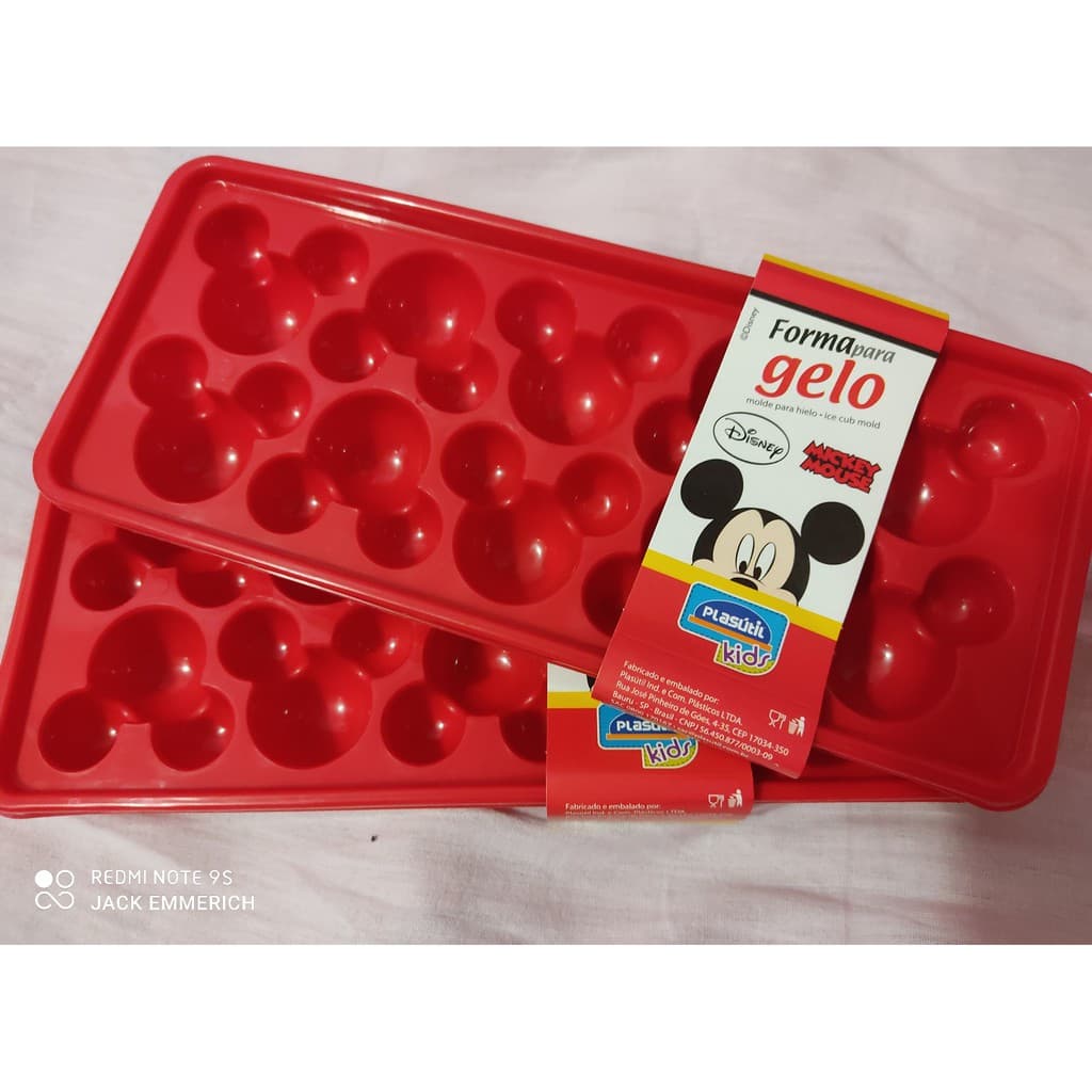 Forma Gelo Chocolate Gelatina Mickey Plasútil Original Molde Infantil