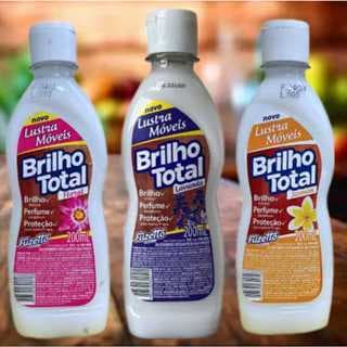 Lustra Móveis Brilho Total 200ml Limpa Protege e Realça Madeira com Perfume Suave