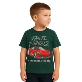 CAMISETA INFANTIL MASCULINA ESTAMPADA - 100% ALGODÃO