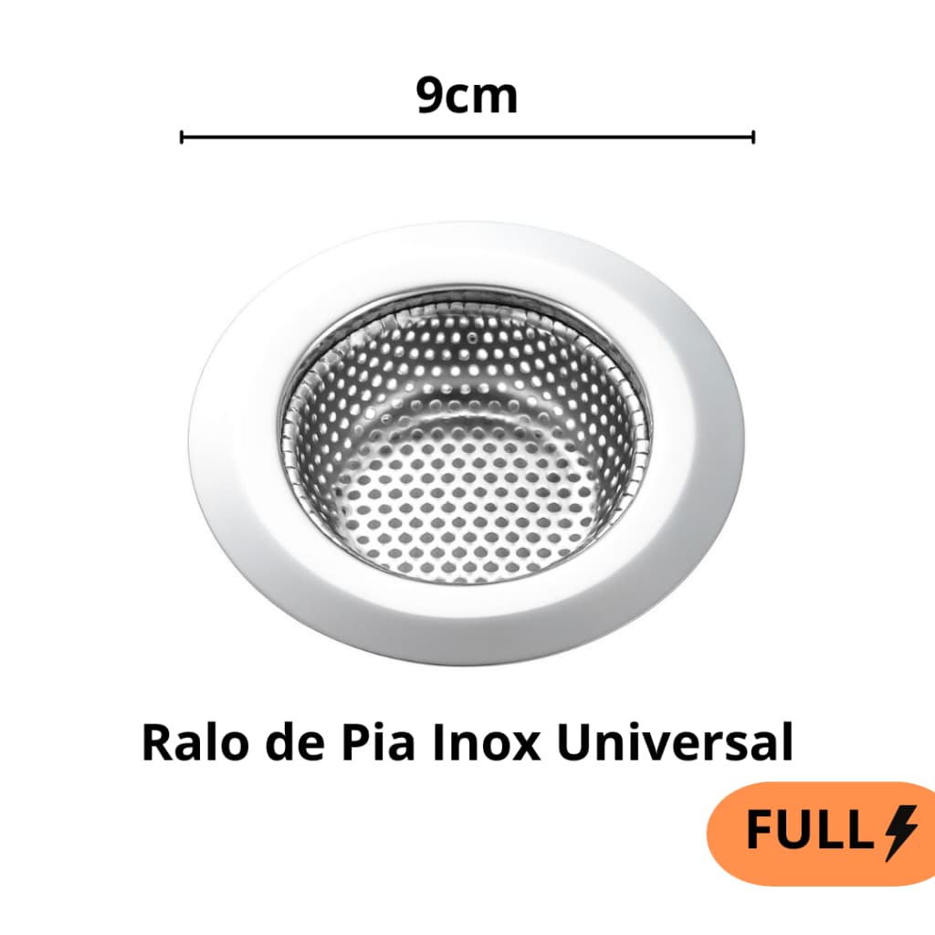 Ralinho Para Pia De Cozinha Inox 9cm Universal Ralo De Pia Acessório Para Cozinha