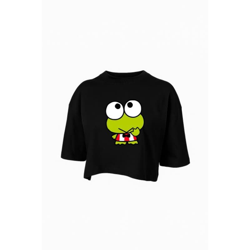 Blusa Cropped Keroppi Cropped Hello Kitty Personagens Cropped Sapo Keroppi