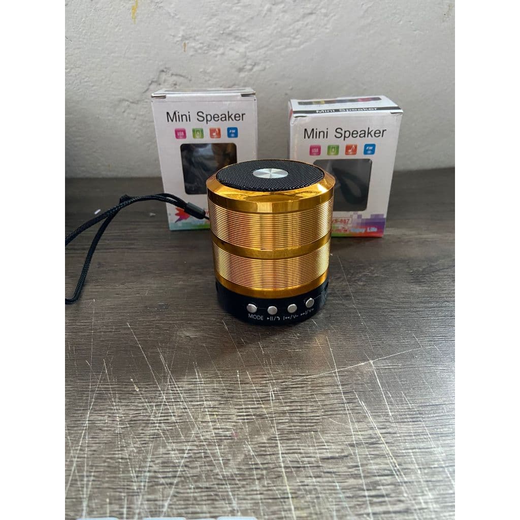 Caixinha de Som Redonda - Mini Speaker - Sortida
