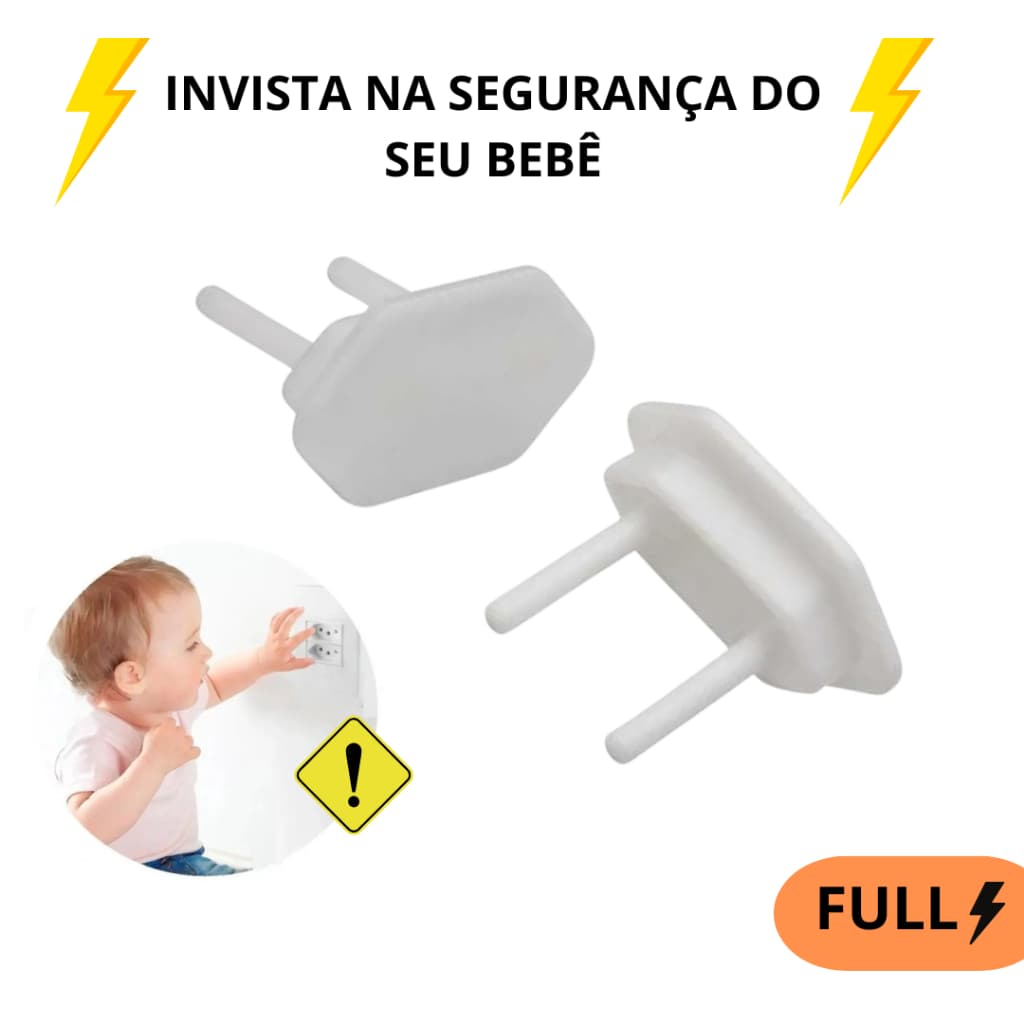 Kit 36 Unidades Protetor De Tomada Contra Choque Elétrico Segurança Para Bebes e Crianças