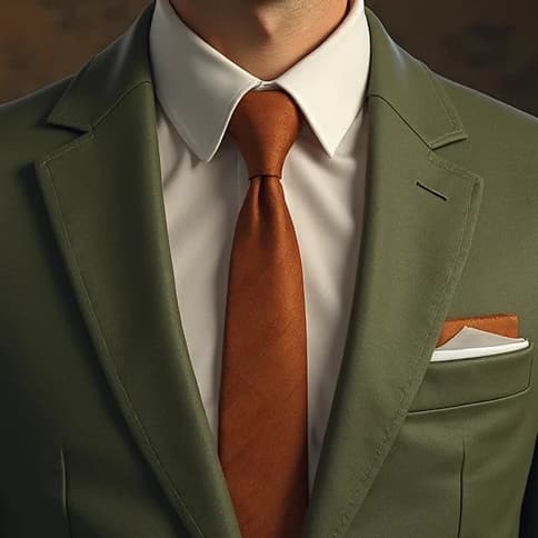 Gravata masculina slim Terracota Escura Fosca padrinho (Tecido Oxford) - Kit de 10 a 14 unidades