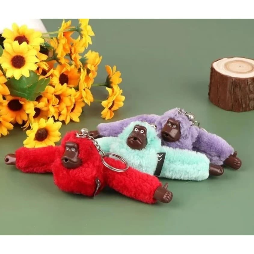 Chaveiro Fofo Varias Cores Multiuso Macaquinho para Bolsas Mochilas e Chaves