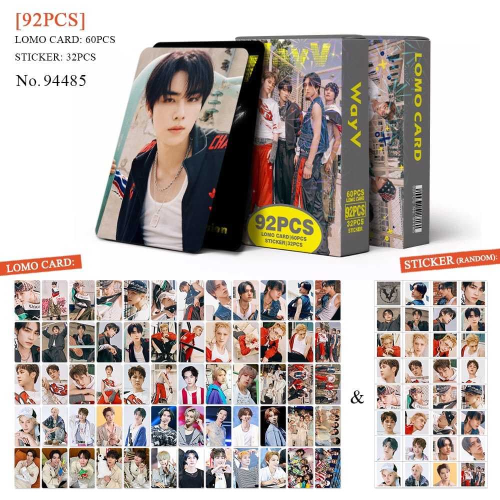 K-POP 60pcs/box com 32pcs adesivo de NCT  Photocard Pronto Para Ser Cartão LOMO Postal De Coleção