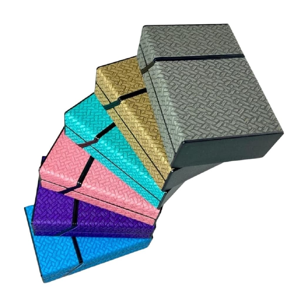 Caixa Case Colorida de Bolso Para Armazenamento Coloridas Revestida com Camurça