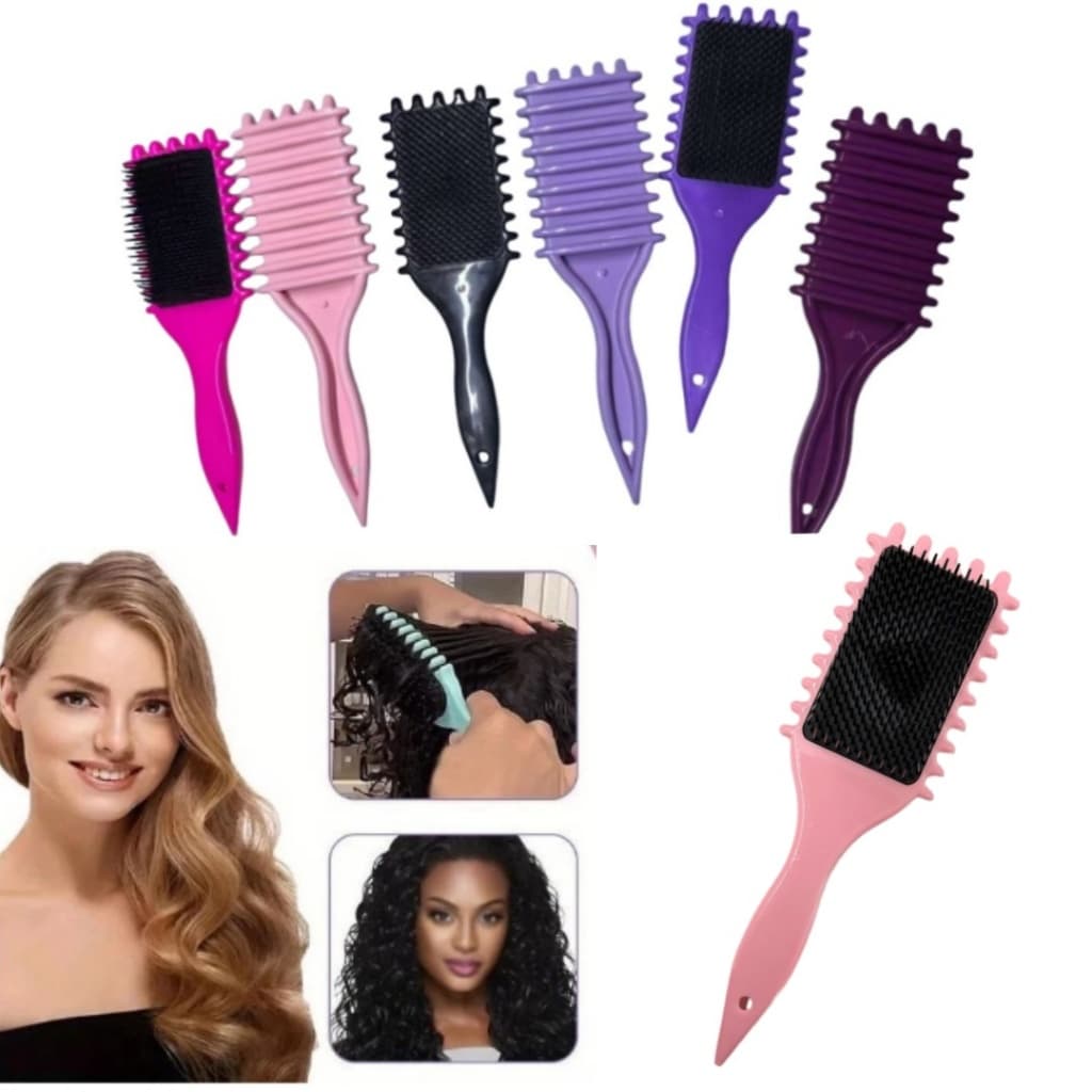 Escova De Almofada De Ar Massagem Elástica Cerdas De Javali Estilo De Cabelo Encaracolado Alisamento