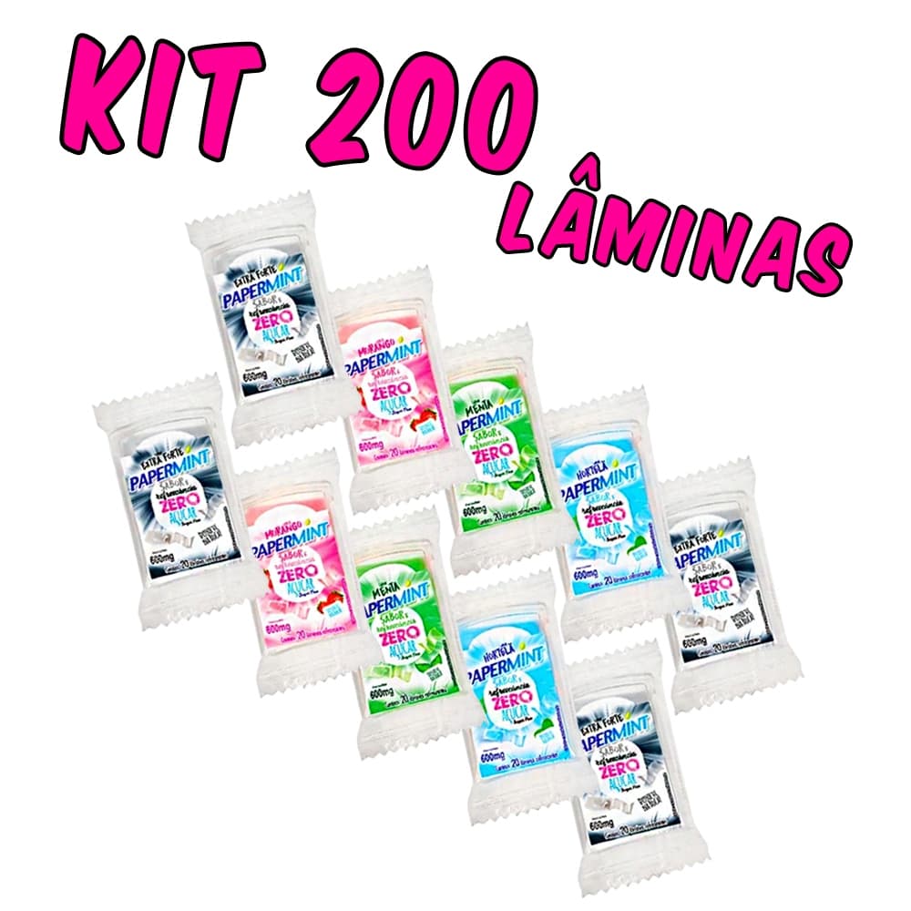 10 Papermint Zero Açúcar – 20 Lâminas cada