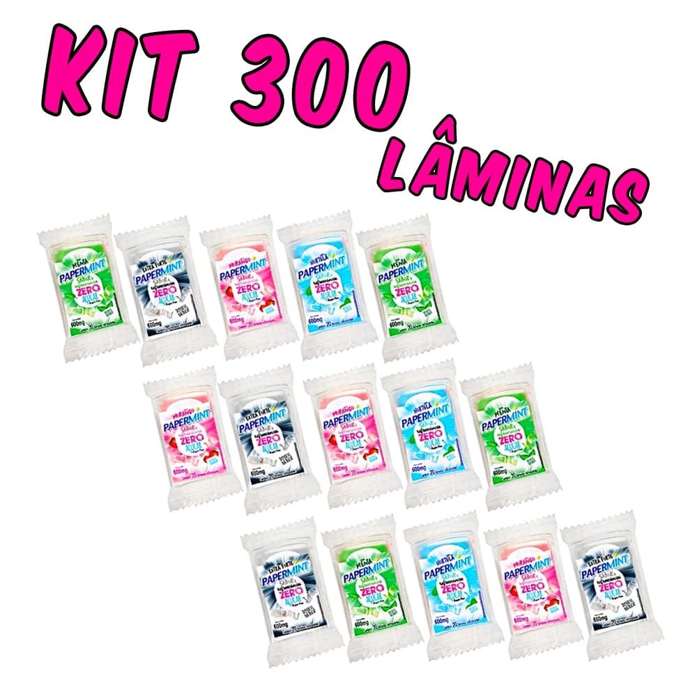 15 Papermint Zero Açúcar – 20 Lâminas cada