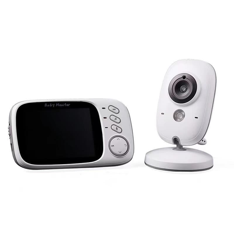 Babá Eletrônica Câmera Sem Fio Com Monitor Visão Noturna 3.2 Polegadas Modo Vox
