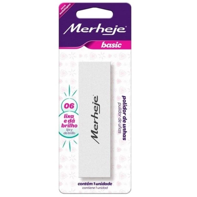 BLOCO LIXA POLIDOR DE UNHA- 4 FACES- MERHEJE BASIC- LIXA E DÁ BRILHO
