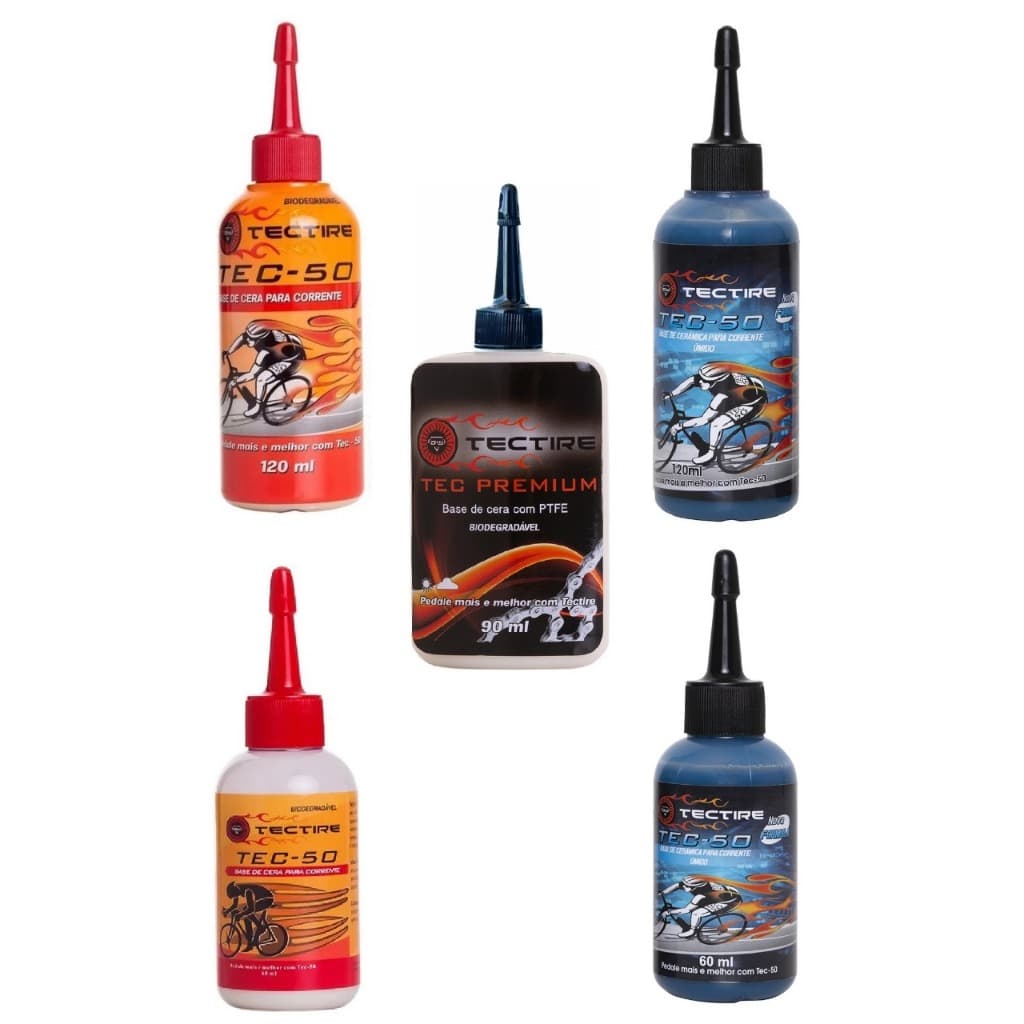 Cera Oleo De Corrente Bike TecTire Tec Tire 60ml ou 120ml Ceramica Promoção