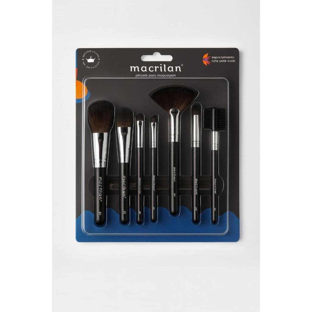 Kit Pinceis Macrilan - Maquiagem, Acessorios, Utensilios de Beleza