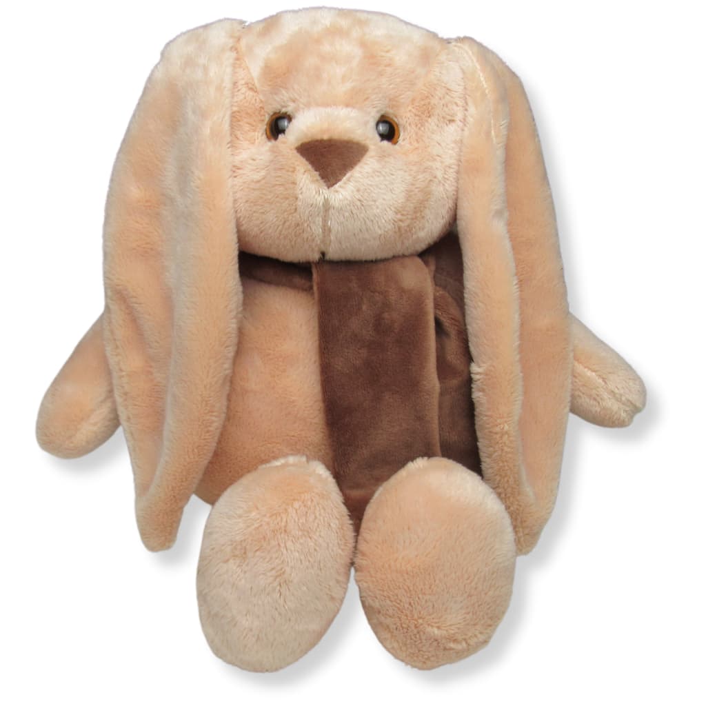 Coelho Pelúcia Caramelo Com Cachecol 40cm Decoração Antialérgico Macio