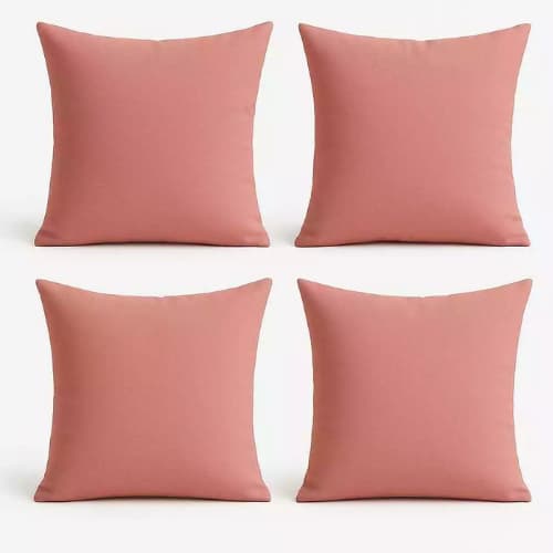 Kit 4 Capas de Almofada Liso Suede 45x45cm Decorativas