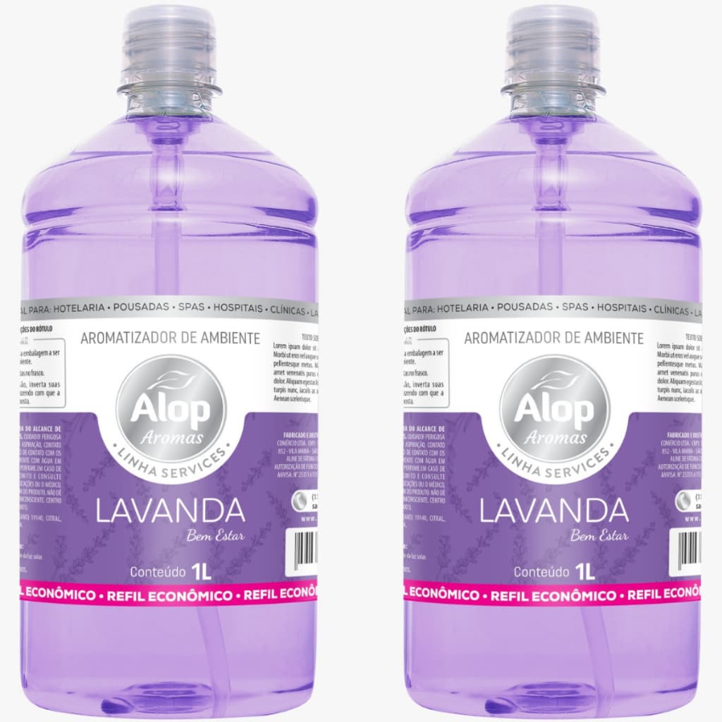 2 litros REFIL para Aromatizador de Ambientes – Capim Limão ou Lavanda -  Ambiente Perfumado