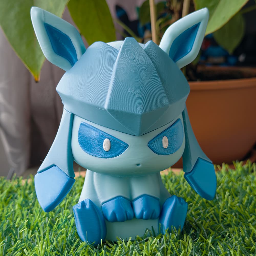 Glaceon Pokemon Boneco Decoração Grande Presente Divertido Fofo