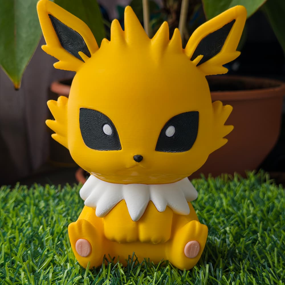 Jolteon Pokemon Boneco Decoração Grande Presente Divertido Fofo