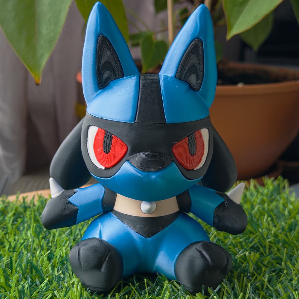 Lucario Pokemon Boneco Decoração Grande Presente Divertido Fofo