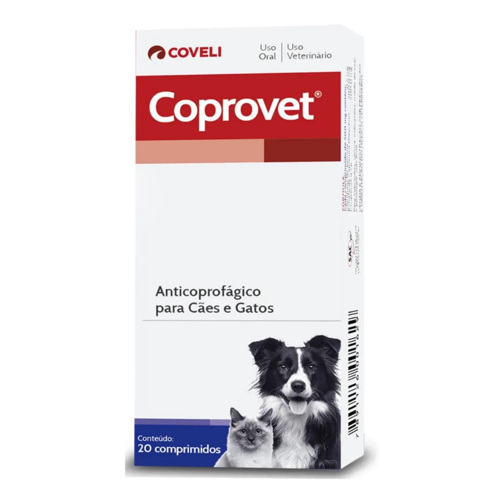 Coveli Cropovet 20 Comprimidos P. Parar De Comer Fezes