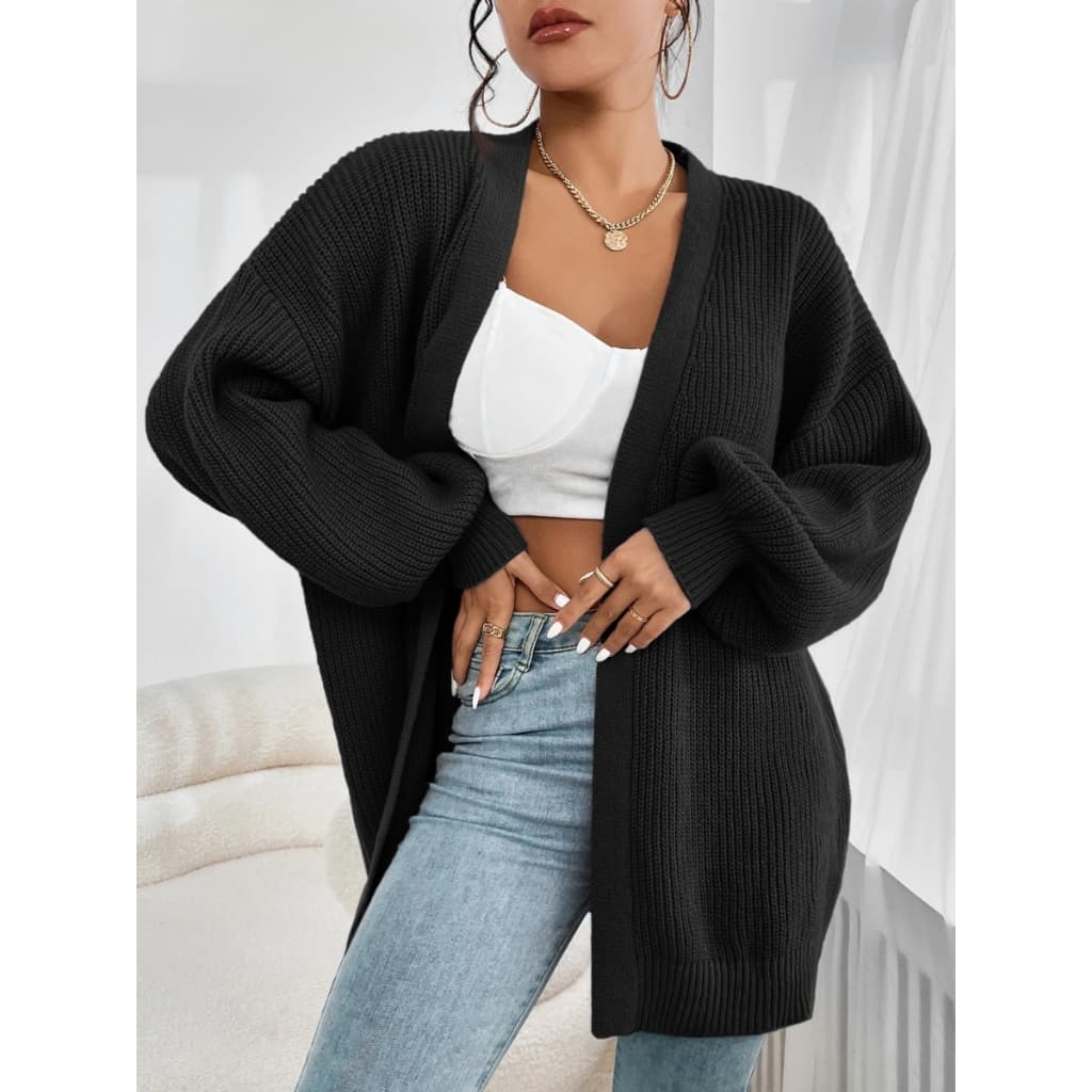 Blusa de Frio Feminina Sobretudo Feminino MODAL Casaco Sobretudo Feminino Inverno Tricot