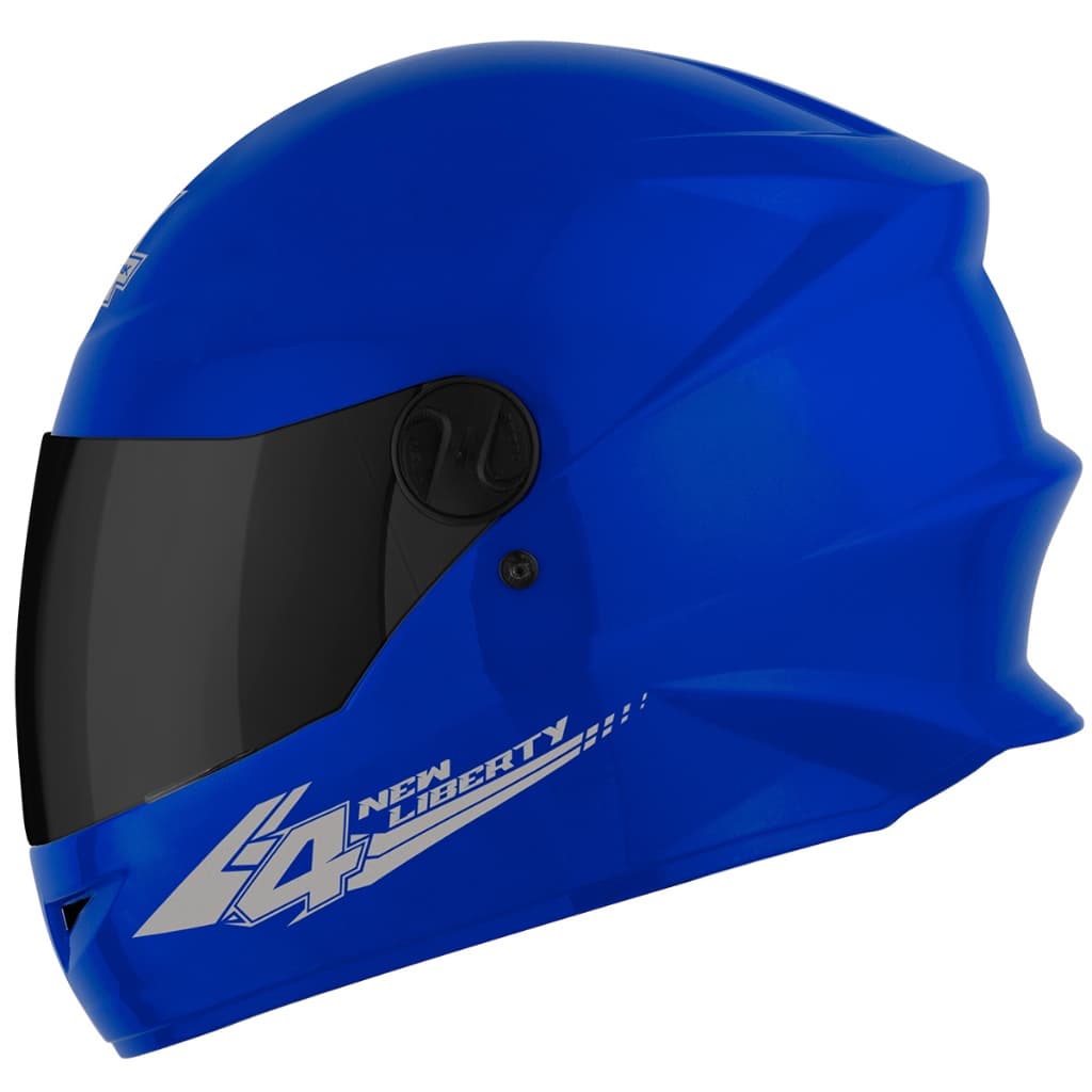Capacete Moto Esportivo Fechado Pro Tork New Liberty 4 Solid Masculino Feminino com Viseira Fumê e Forro Antialérgico