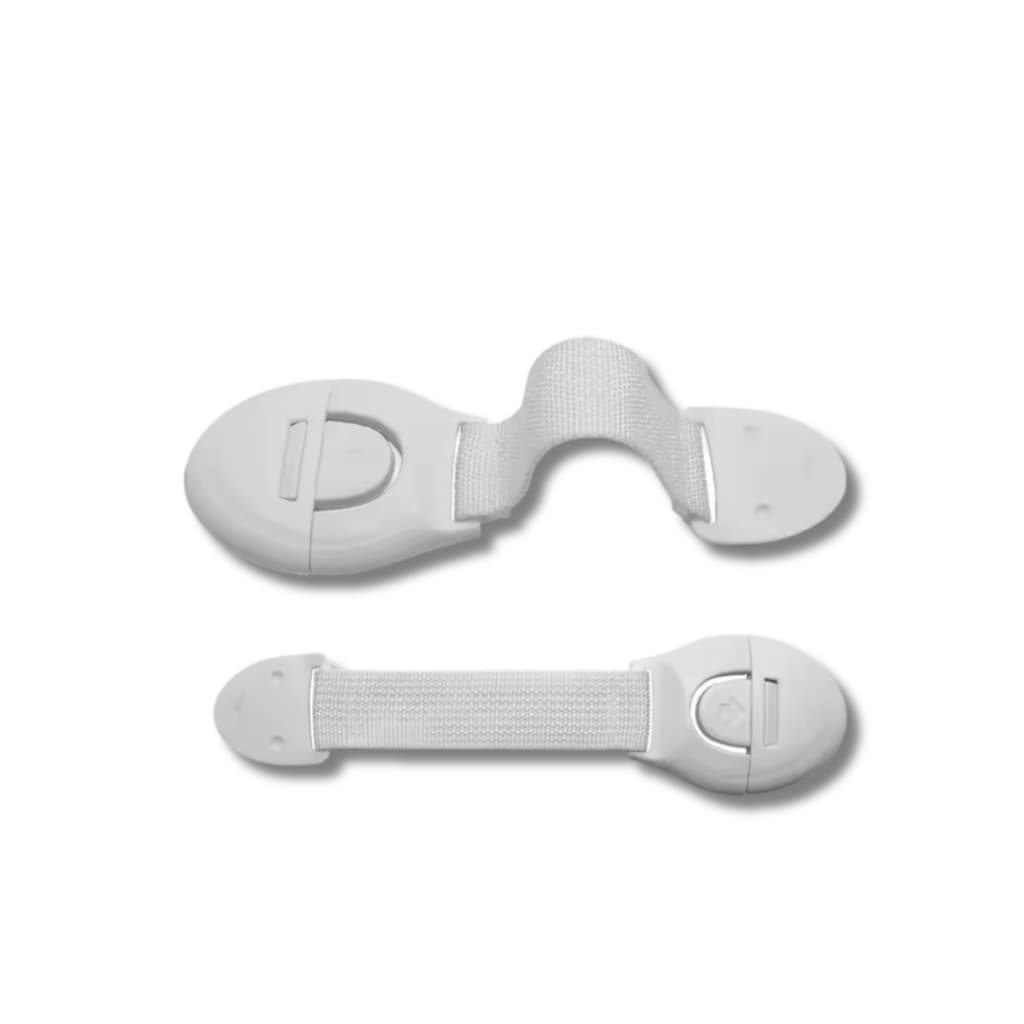 Kit 4 Trava De Segurança Infantil Com Nylon Para Gavetas