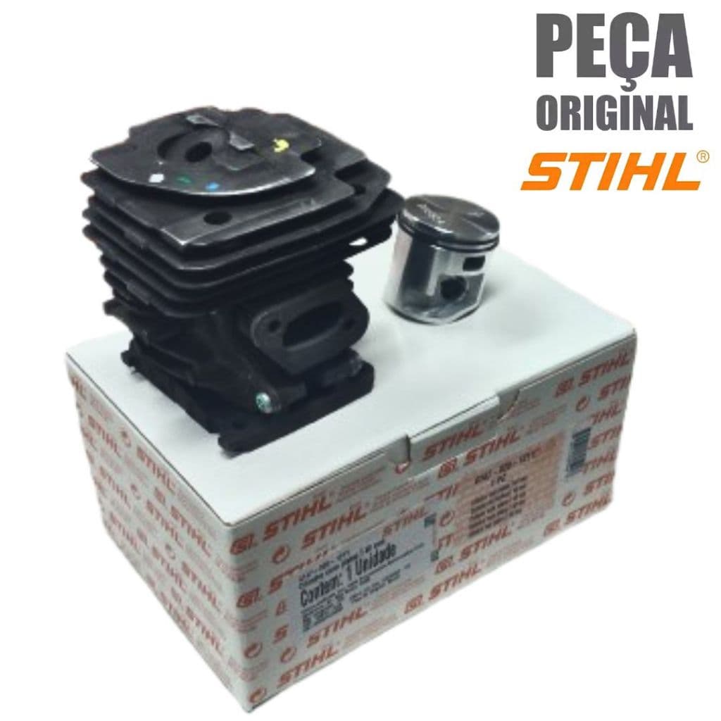 Kit Cilindro Completo Pistão 40MM P/ Roçadeira FS 161 Original Stihl