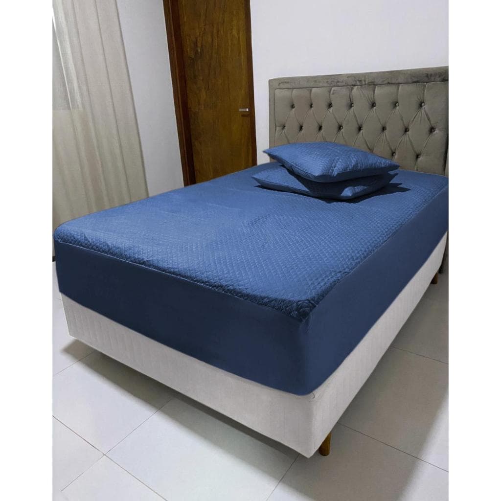 Protetor de Colchão Capa Impermeável Matelada Casal Queen King Solteiro Microfibra 170 fios