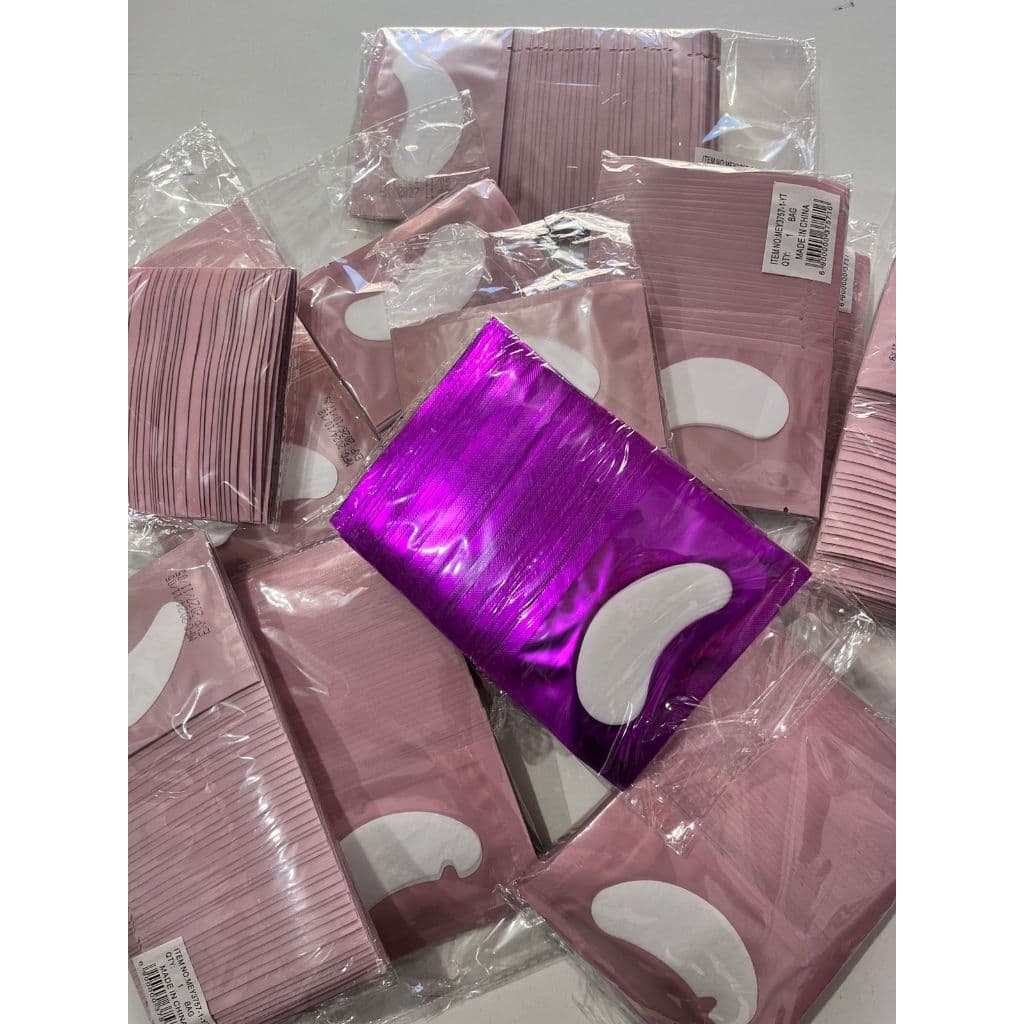 50 Par Protetor Pálpebra Gel Alongamento Cílios Patch Pad.