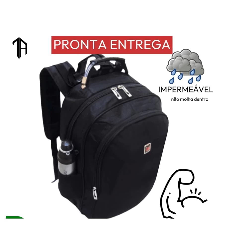 Mochila Bolsa Viagem Trabalho Escola Faculdade Universidade Feminino e Masculino Cor Sortida