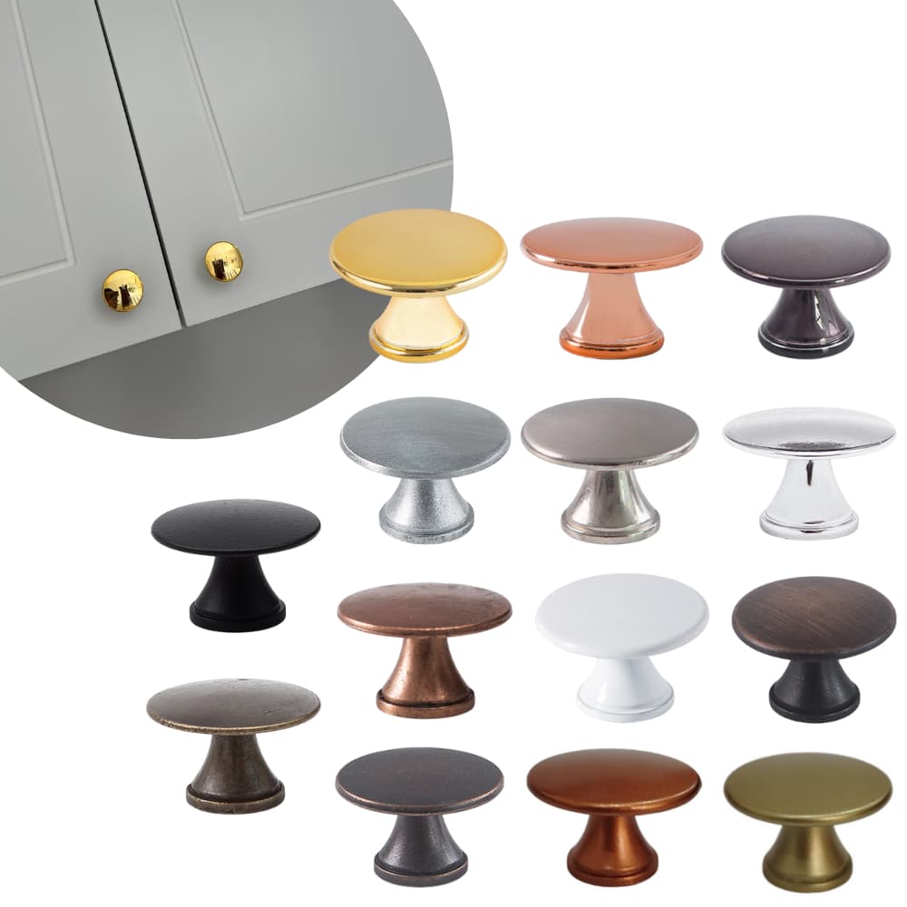 Kit de puxadores botão 6 unidades para decoração de móveis modernos estantes cômodas escritório