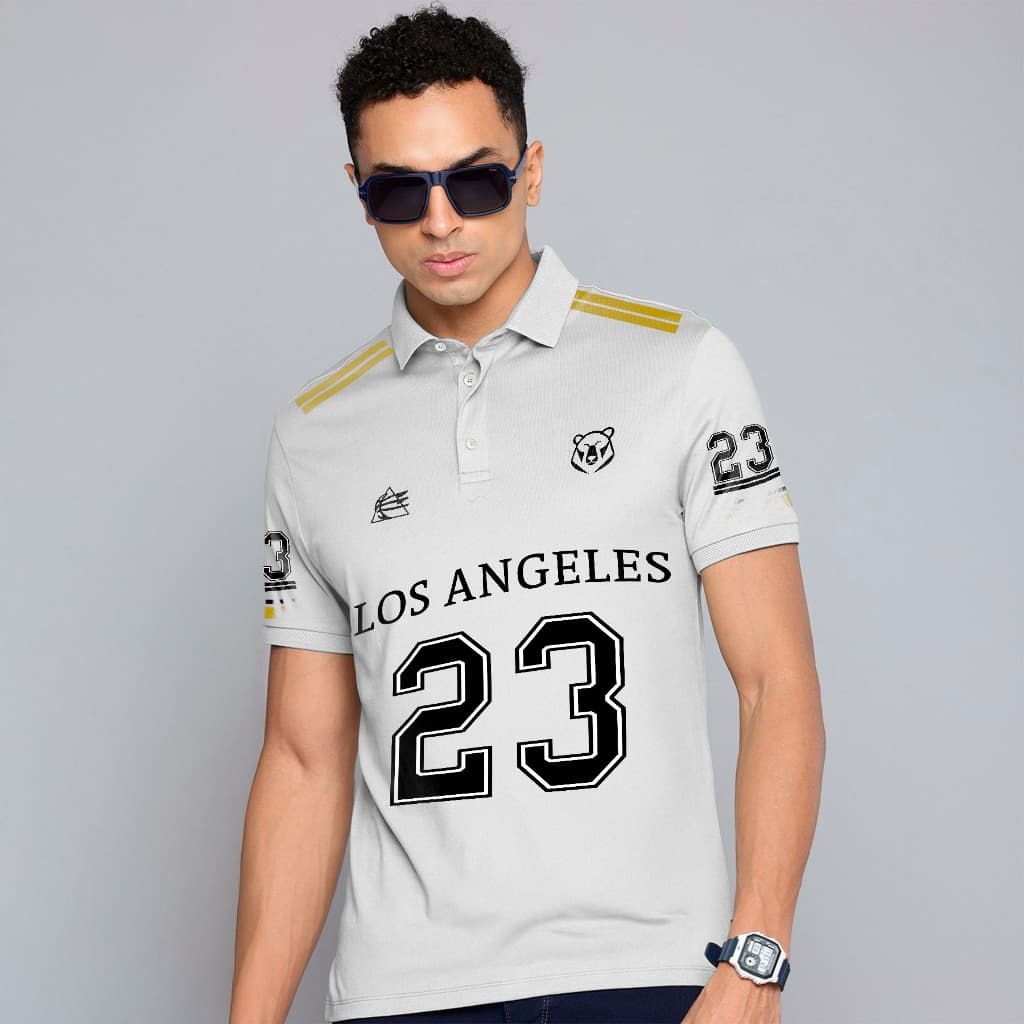 Camisa Masculina Polo Los Angeles 23 T-Shirt Camiseta Piquet