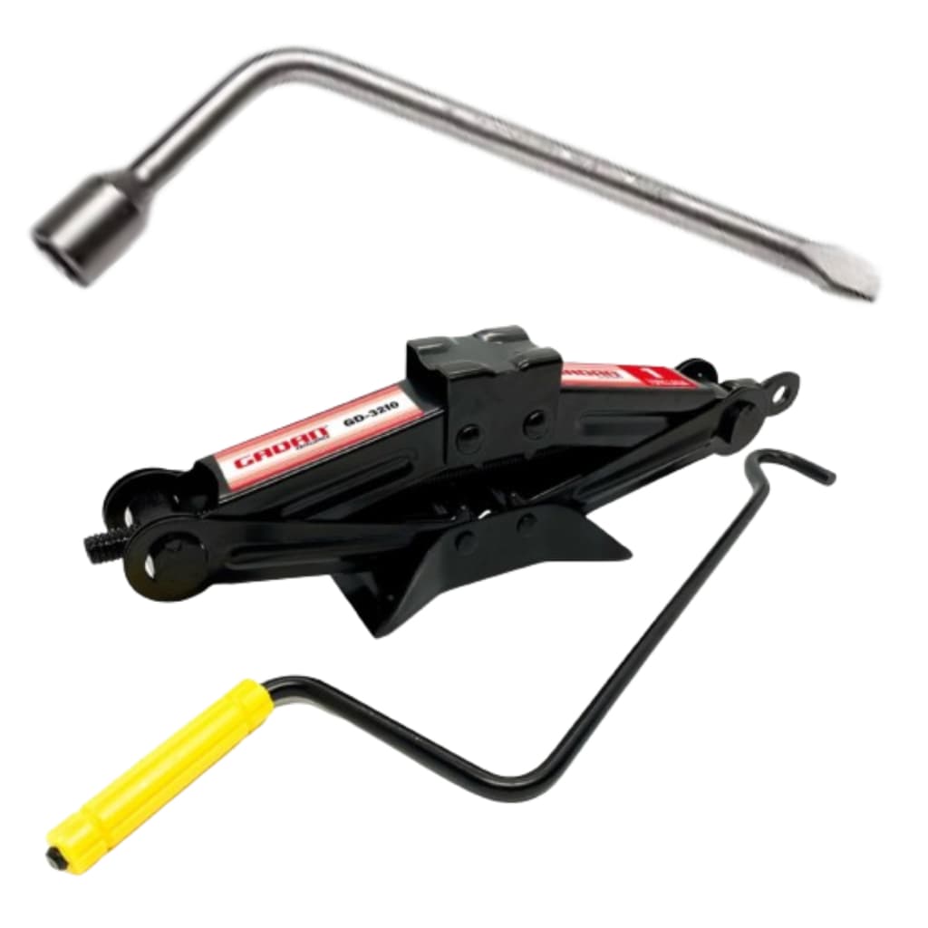 Kit Estepe Universal Macaco Sanfona 1T+ Chave Roda 17,19  21 ou 23mm