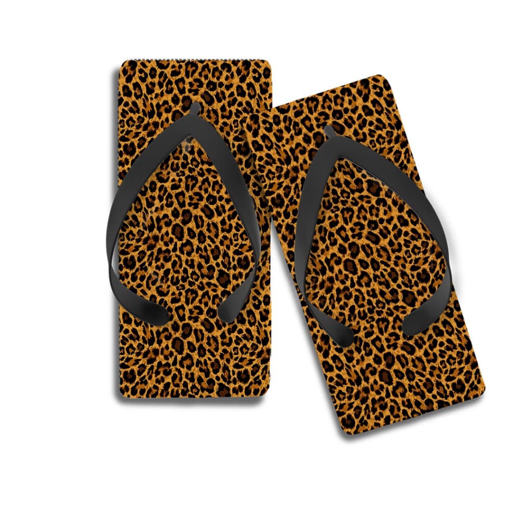 Chinelo Quadrado Estampa Onça