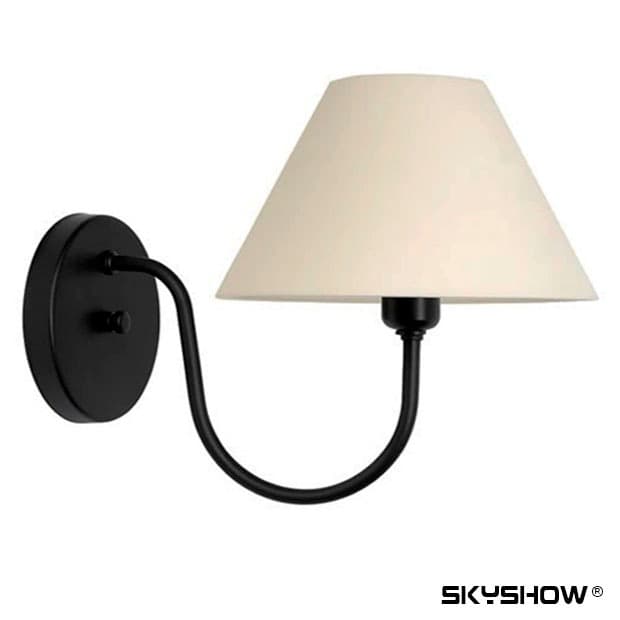 Arandela Elegance abajur de parede luminária moderna para quarto sala hall corredores SKYSHOW®