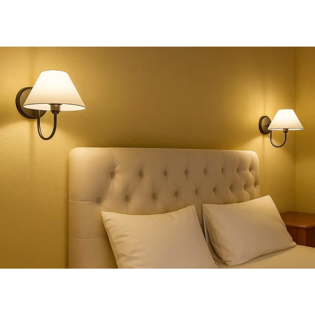 Kit Arandela Elegance moderna abajur de parede luminária  para quarto sala hall corredores SKYSHOW®