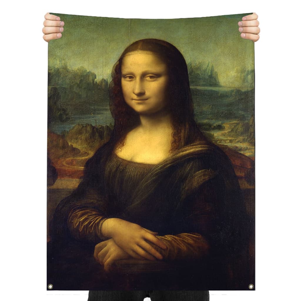Bandeira Tapeçaria Monalisa Decoração Parede 110x65cm