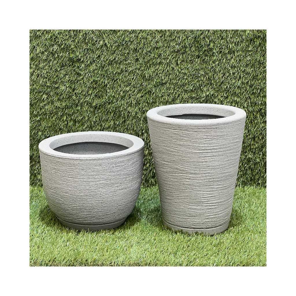 Kit Com 2 Vasos em Polietileno Cone redondo N1 + Bojo N1 Com Prato