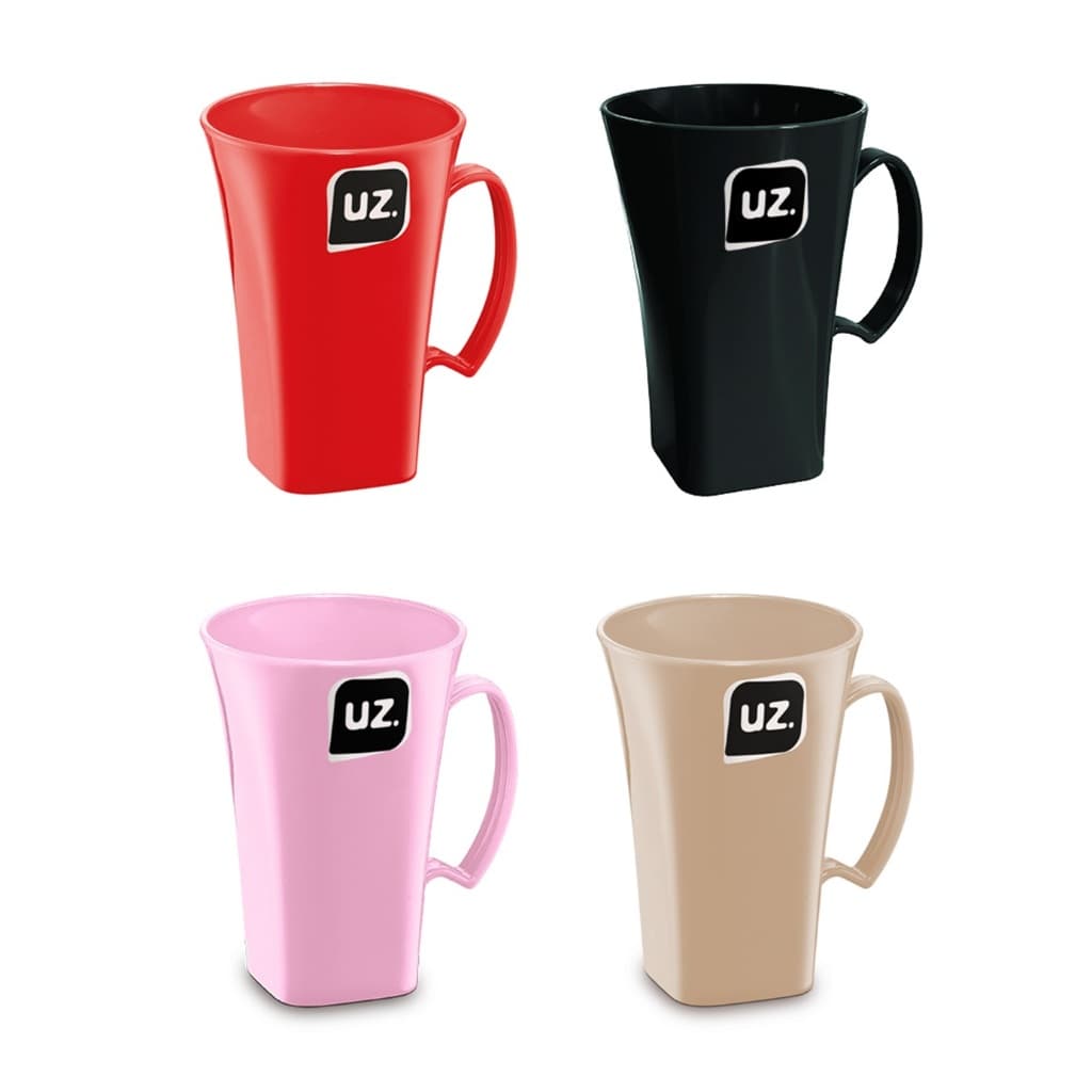 Kit 4 ou 2 Canecas Cappuccino Plus 400ml Várias Cores- UZ