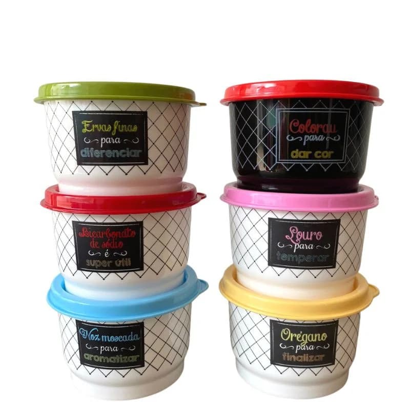 TUPPERWARE PB FLORAL BISTRÔ POP TEMPEROS