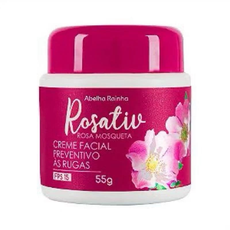 Creme Facial Preventivo às Rugas Rosativ - Abelha Rainha 55g.