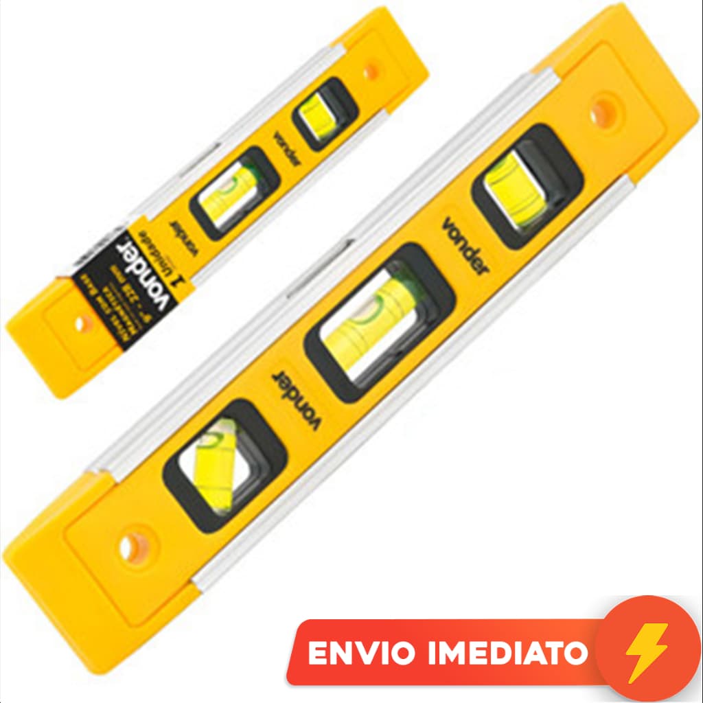 Nível De Mão Com Base Magnética 22cm 9 Polegadas 3 Bolhas E 3 Ângulos Alta Precisão Superfície Geral