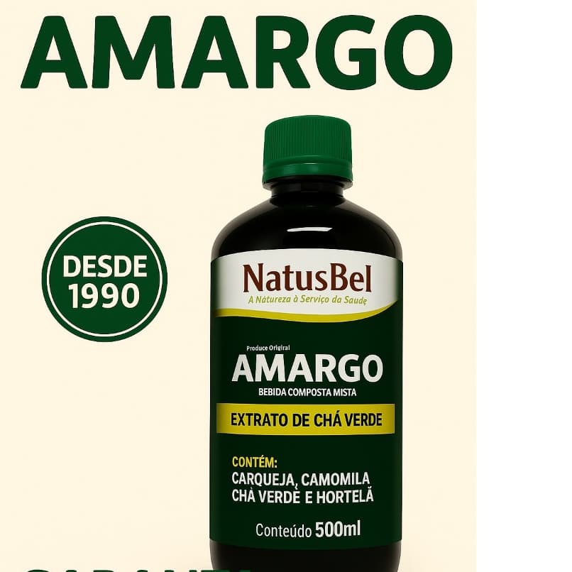 Amargo Original 500ml - Natusbel | Bem-Estar Natural