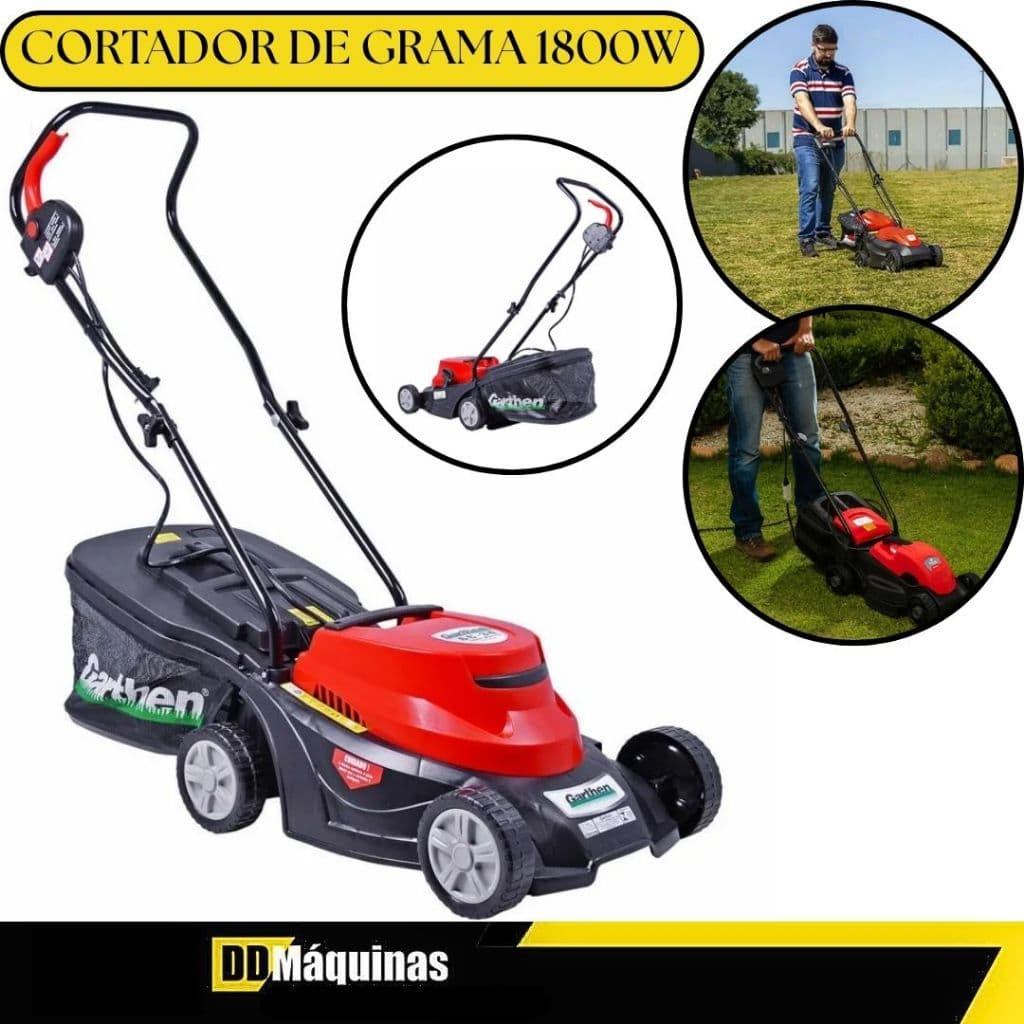 Cortador Grama Elétrico 1800W 60HZ Recolherdor Gc-34 - Garthen