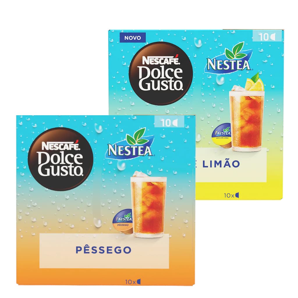 2 Caixas Nescafé Dolce Gusto Cápsulas - Chá Pêssego e Matte Limão