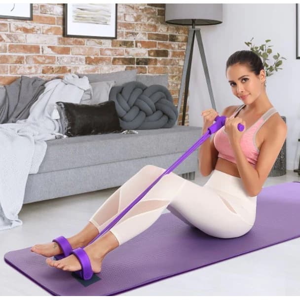 Faixa Elástica de Exercício Profissional para Casa - Design Multifuncional para Auxiliar na Perda de Peso